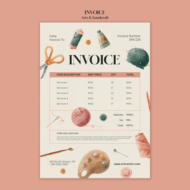 Three pricing cards and embroidery tools